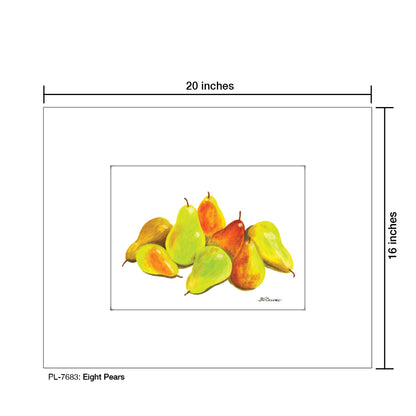 Eight Pears, Print (#7683)