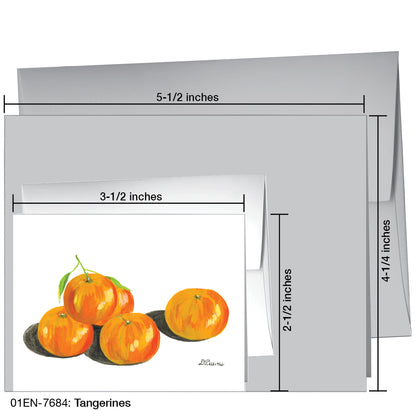 Tangerines, Greeting Card (7684)