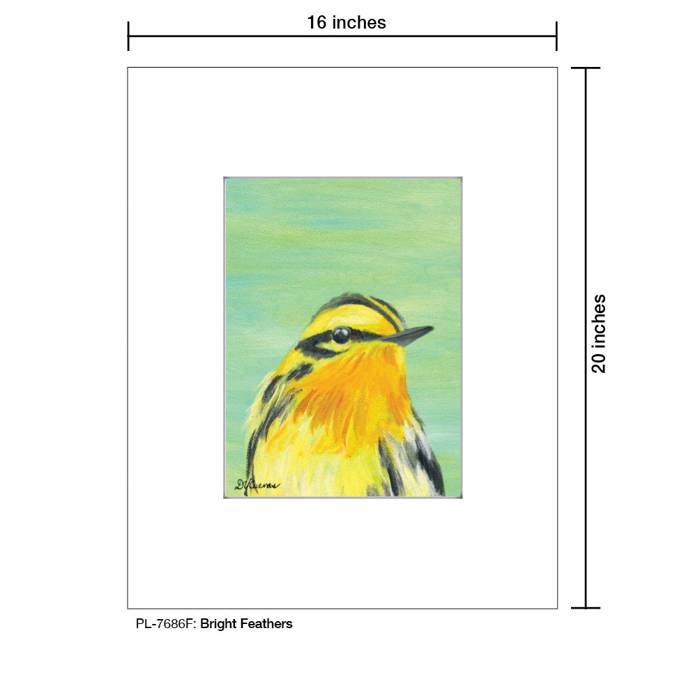 Bright Feathers, Print (#7686F)