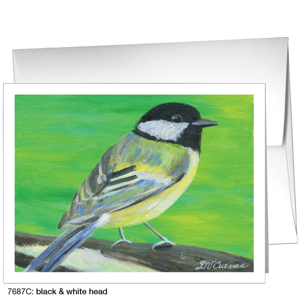 Black & White Head, Greeting Card (7687C)