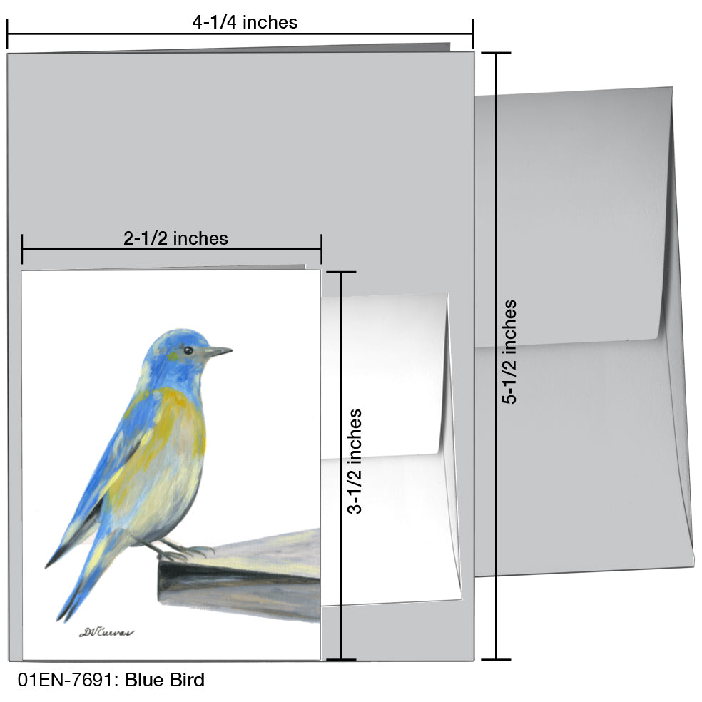 Blue Bird, Greeting Card (7691)