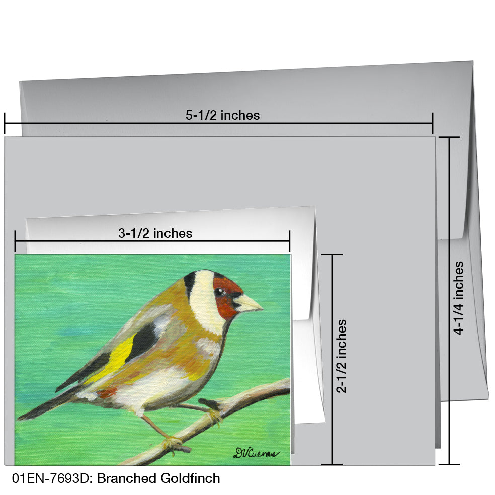 Branched Goldfinch, Greeting Card (7693D)