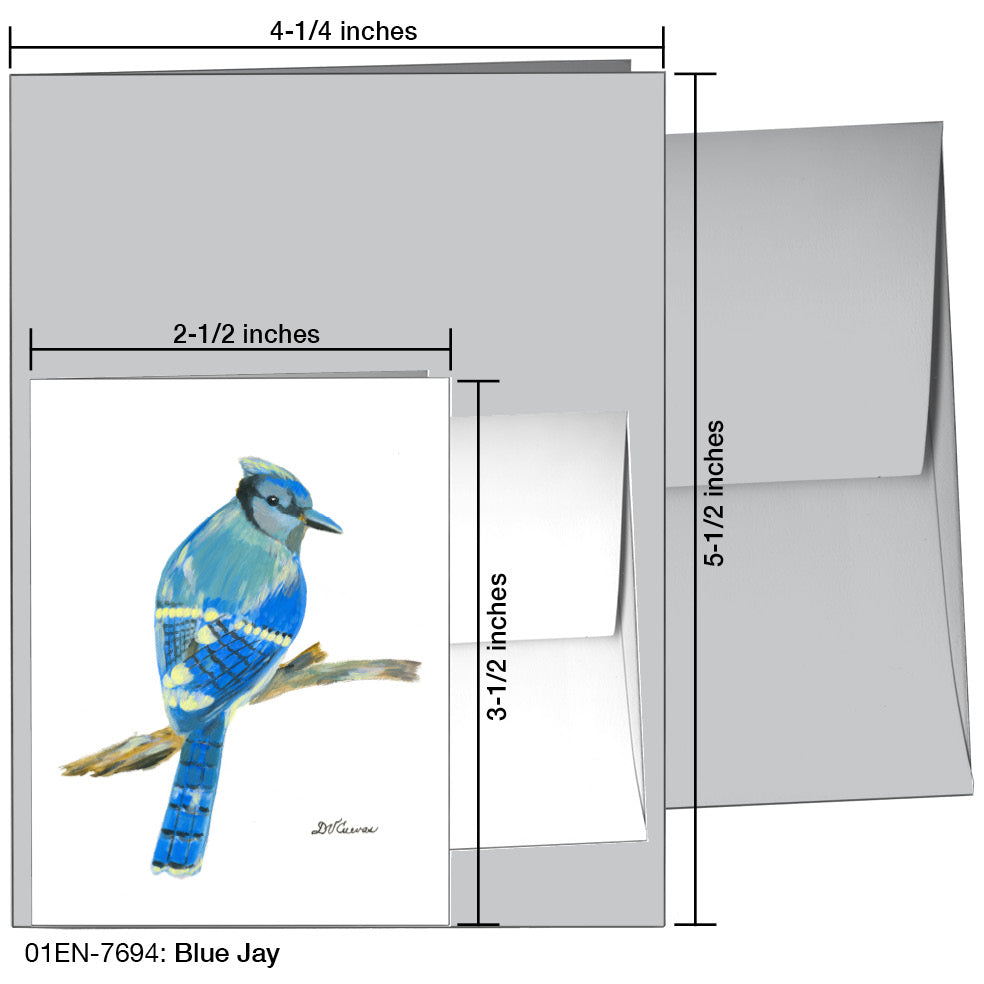 Blue Jay, Greeting Card (7694)