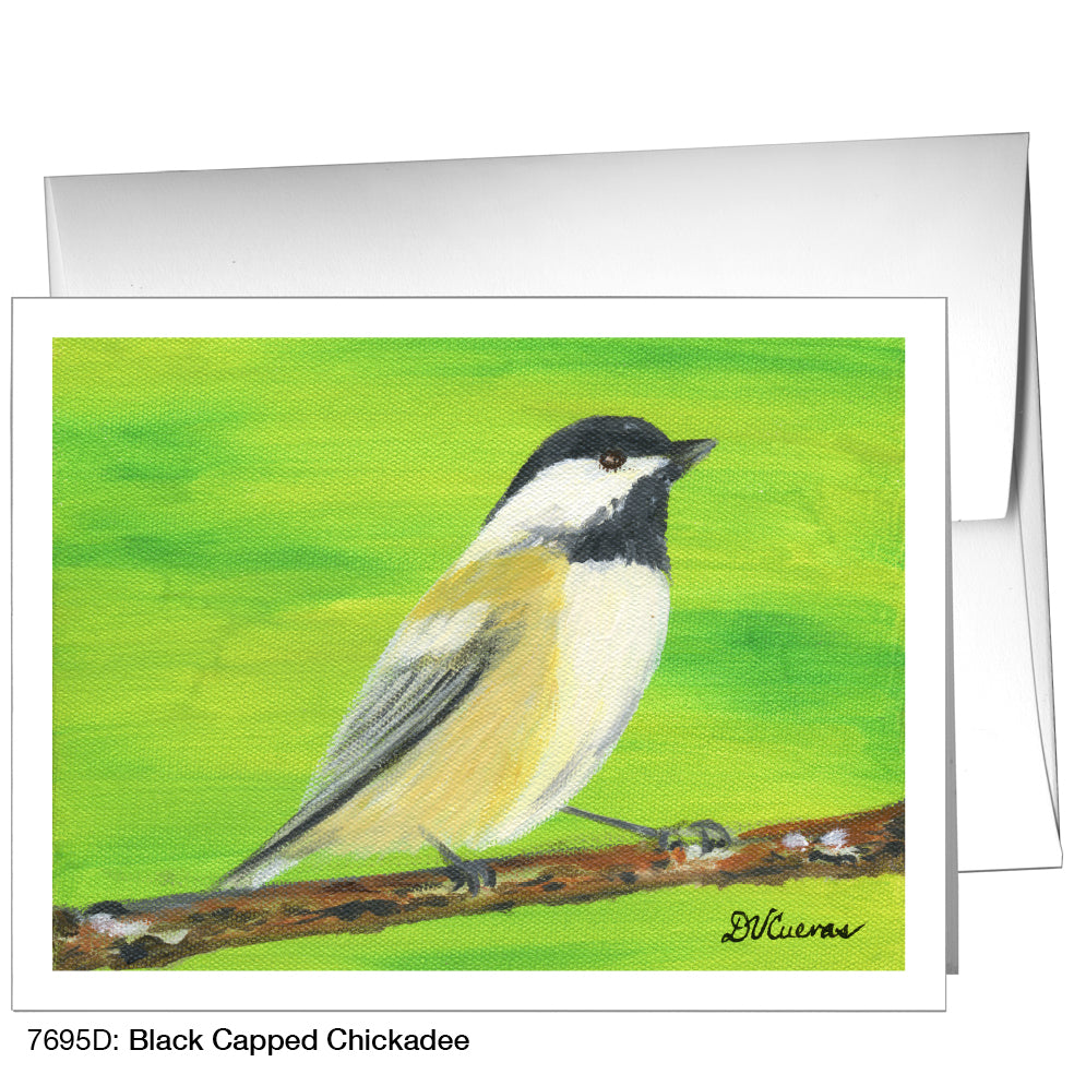 Black Capped Chickadee, Greeting Card (7695D)