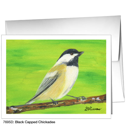 Black Capped Chickadee, Greeting Card (7695D)