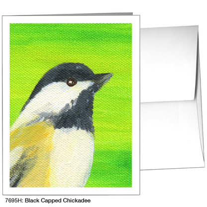 Black Capped Chickadee, Greeting Card (7695H)