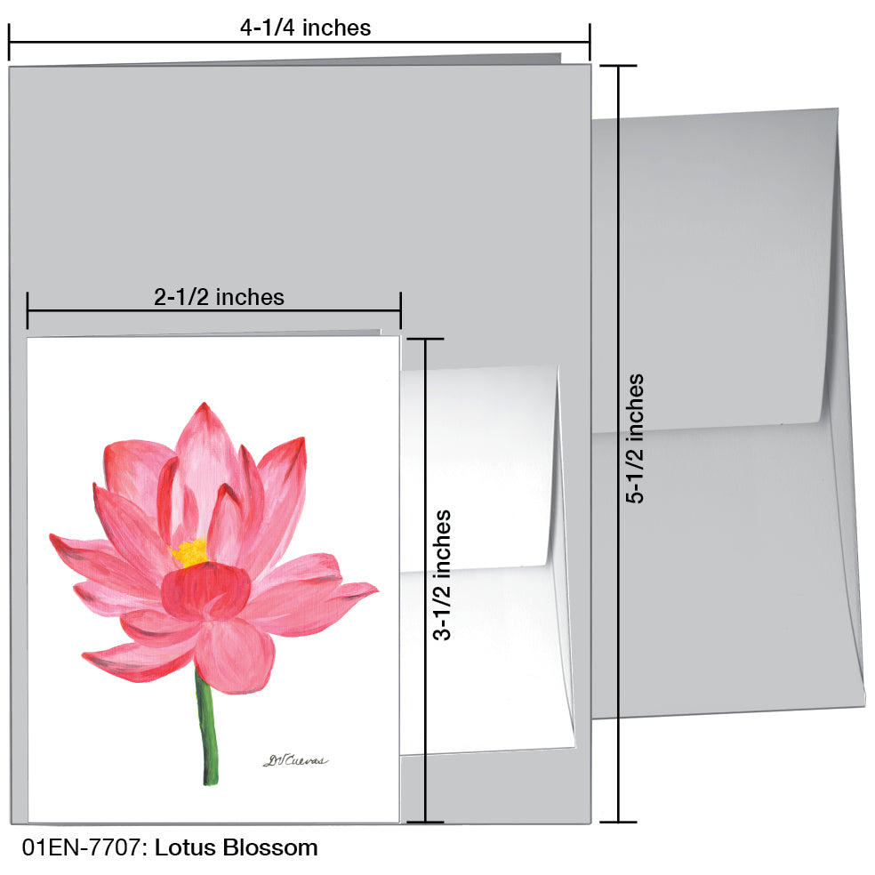 Lotus Blossom, Greeting Card (7707)