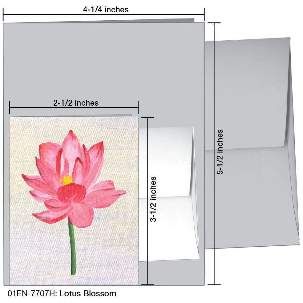 Lotus Blossom, Greeting Card (7707H)