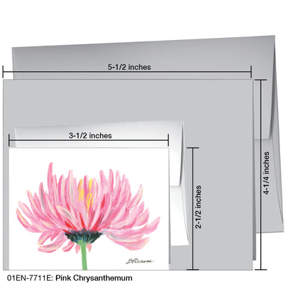 Pink Chrysanthemum, Greeting Card (7711E)