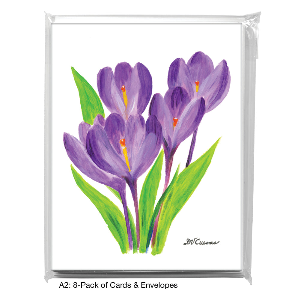 Purple Spring, Greeting Card (7722)