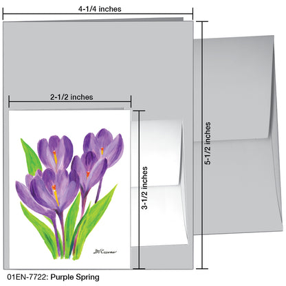 Purple Spring, Greeting Card (7722)