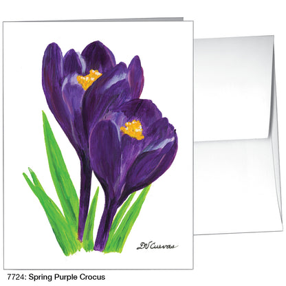 Spring Purple Crocus, Greeting Card (7724)