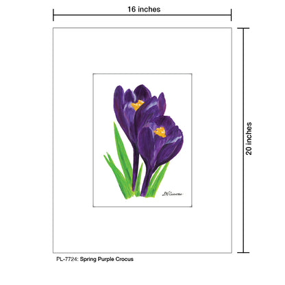 Spring Purple Crocus, Print (#7724)