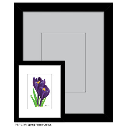 Spring Purple Crocus, Print (#7724)