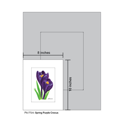 Spring Purple Crocus, Print (#7724)