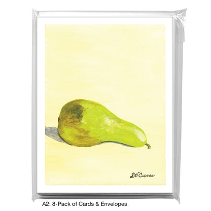 Pear Sideways, Greeting Card (7736C)