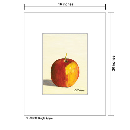 Single Apple, Print (#7738B)