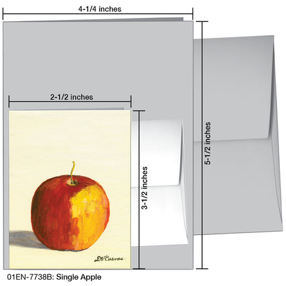 Single Apple, Greeting Card (7738B)