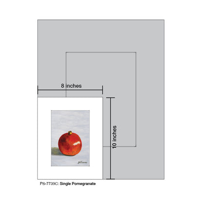 Single Pomegranate, Print (#7739C)