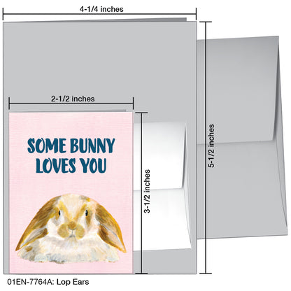 Lop Ears, Greeting Card (7764A)