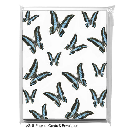 Graphium Agememnon Comodus, Greeting Card (7765D)