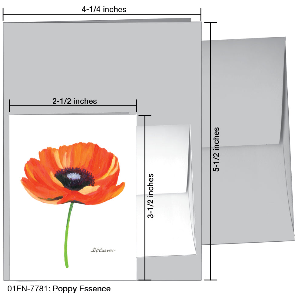 Poppy Essence, Greeting Card (7781)