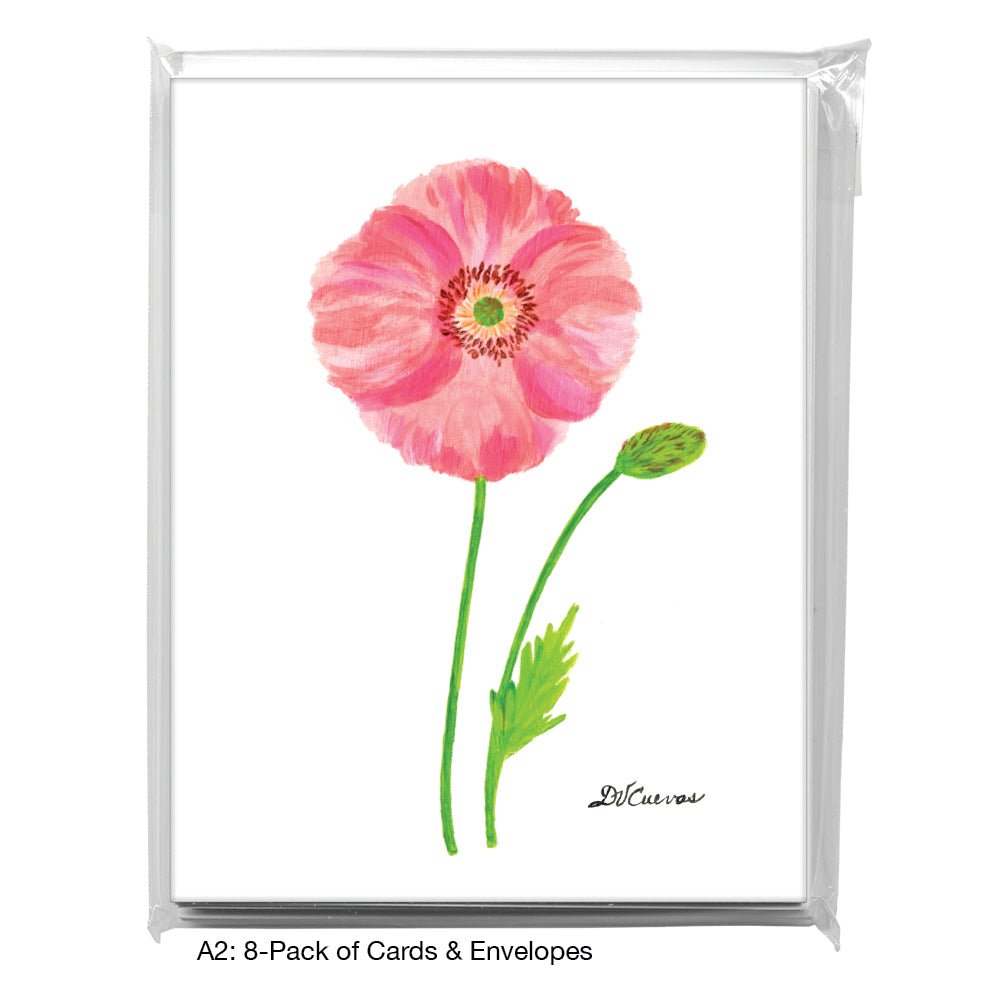 Poppy Sweet Pink, Greeting Card (7785)