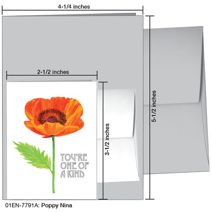 Poppy Nina, Greeting Card (7791A)