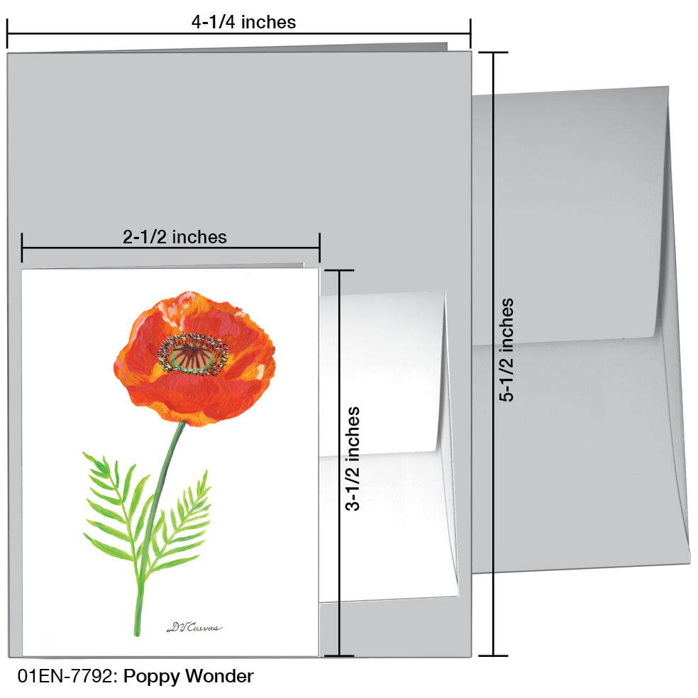 Poppy Wonder, Greeting Card (7792)