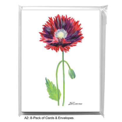 Poppy Dedicated, Greeting Card (7794)