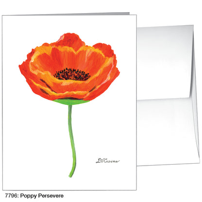 Poppy Persevere, Greeting Card (7796)