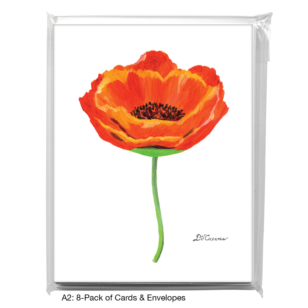 Poppy Persevere, Greeting Card (7796)