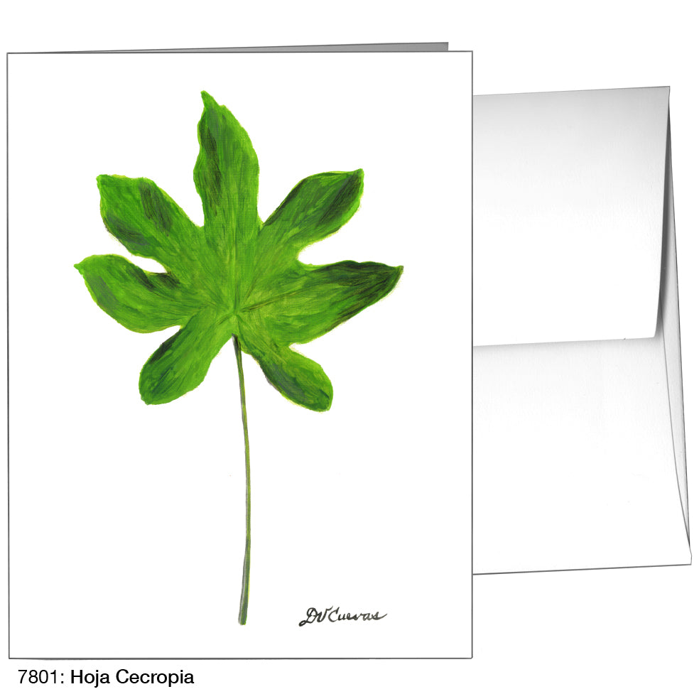 Hoja Cecropia, Greeting Card (7801)