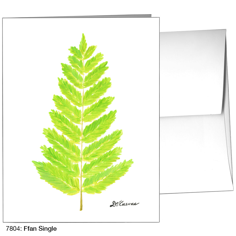 Fan Single, Greeting Card (7804)