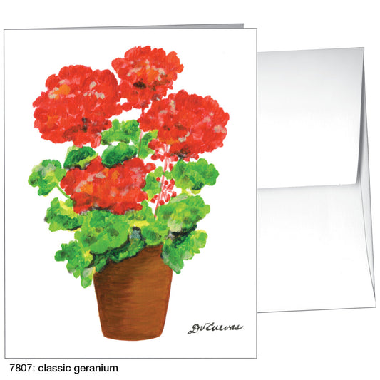 Classic Geranium, Greeting Card (7807)