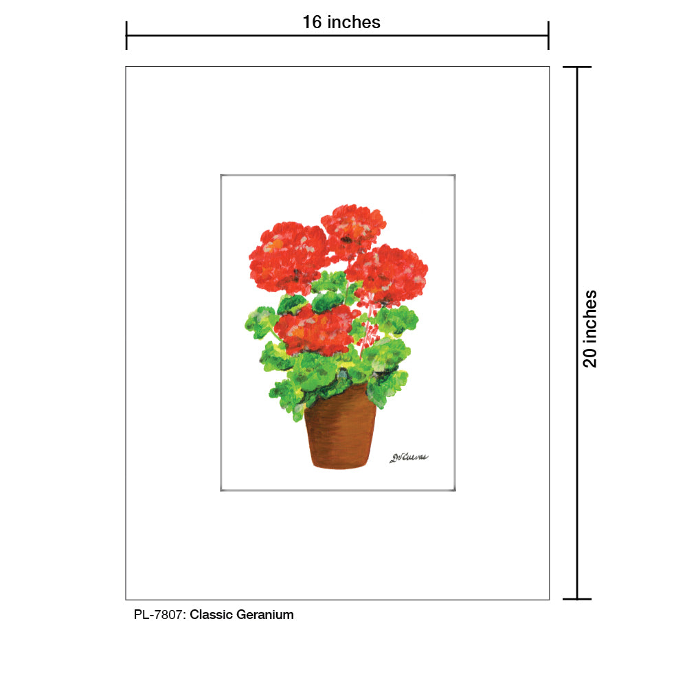 Classic Geranium, Print (#7807)