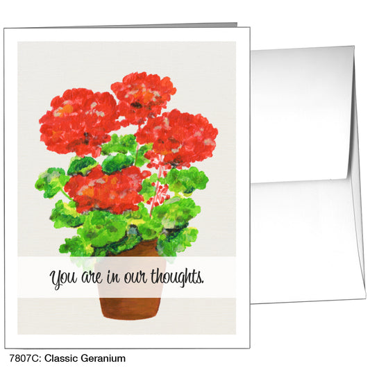 Classic Geranium, Greeting Card (7807C)