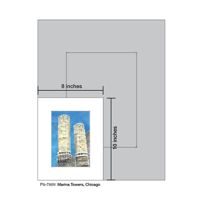 Marina Towers, Chicago, Print (#7809)