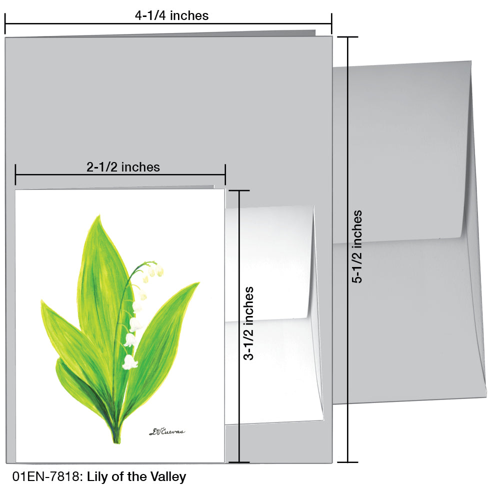 Lily Of The Valley, Greeting Card (7818)