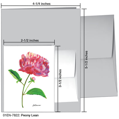 Peony Lean, Greeting Card (7822)