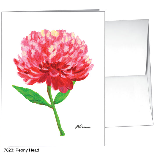 Peony Head, Greeting Card (7823)