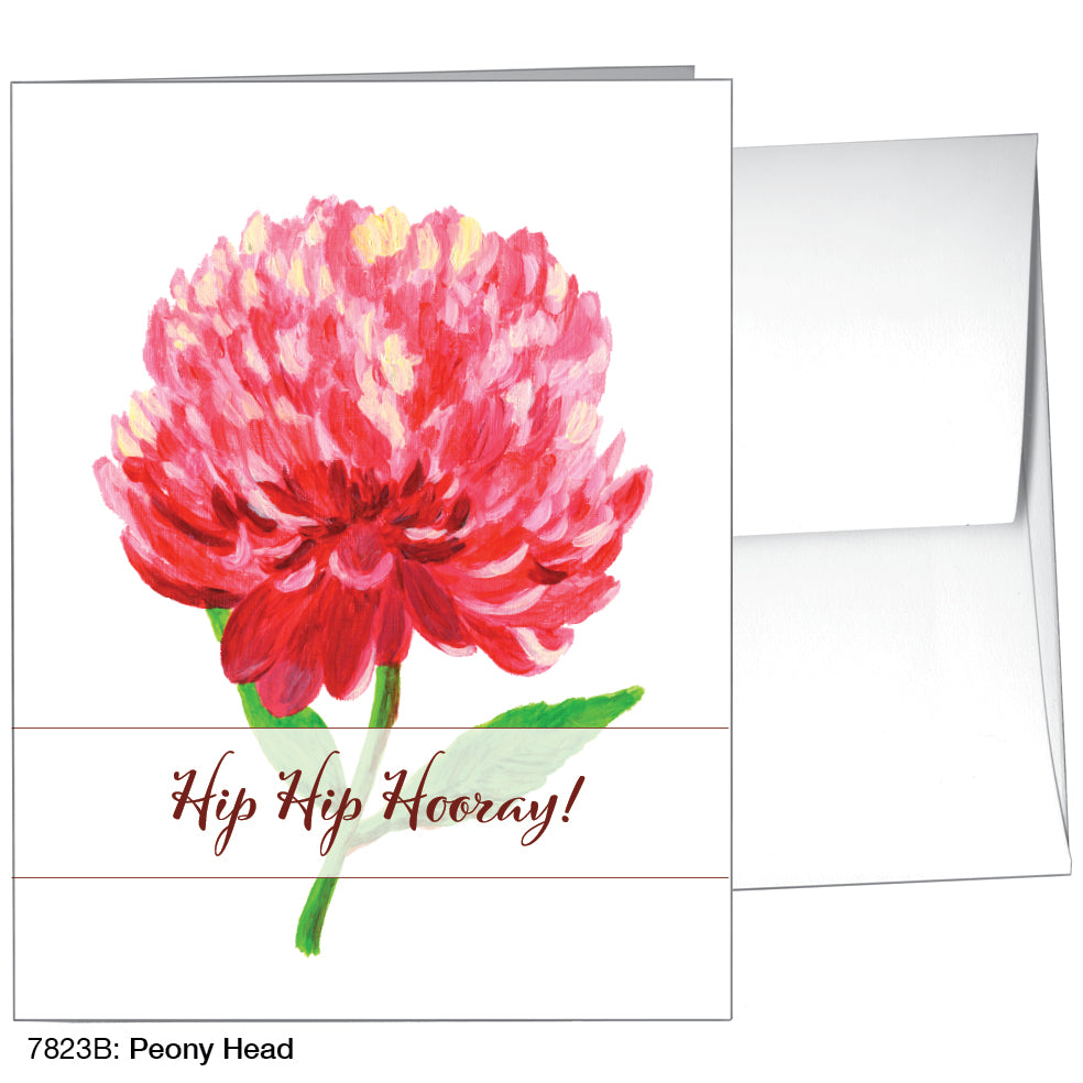 Peony Head, Greeting Card (7823B)