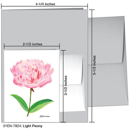 Light Peony, Greeting Card (7824)