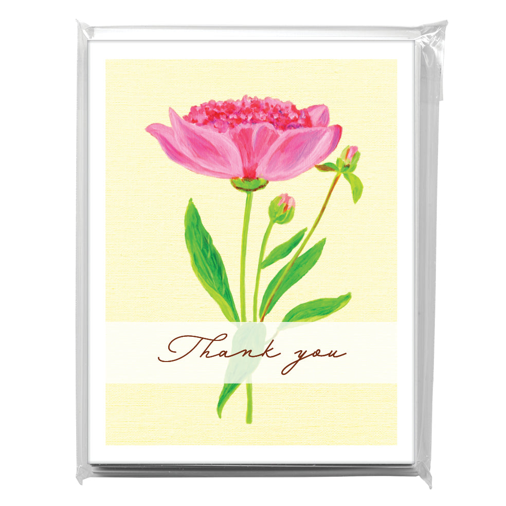 Three Peony Blossoms, Greeting Card (7825A)