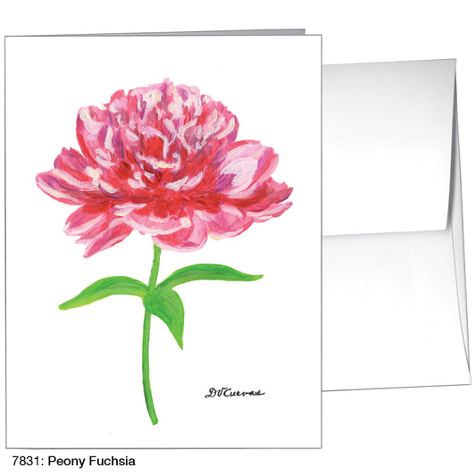 Peony Fuchsia, Greeting Card (7831)