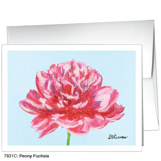 Peony Fuchsia, Greeting Card (7831C)