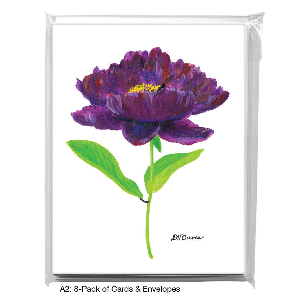 Peony Purple, Greeting Card (7832)