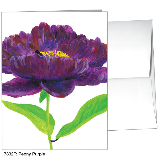 Peony Purple, Greeting Card (7832F)