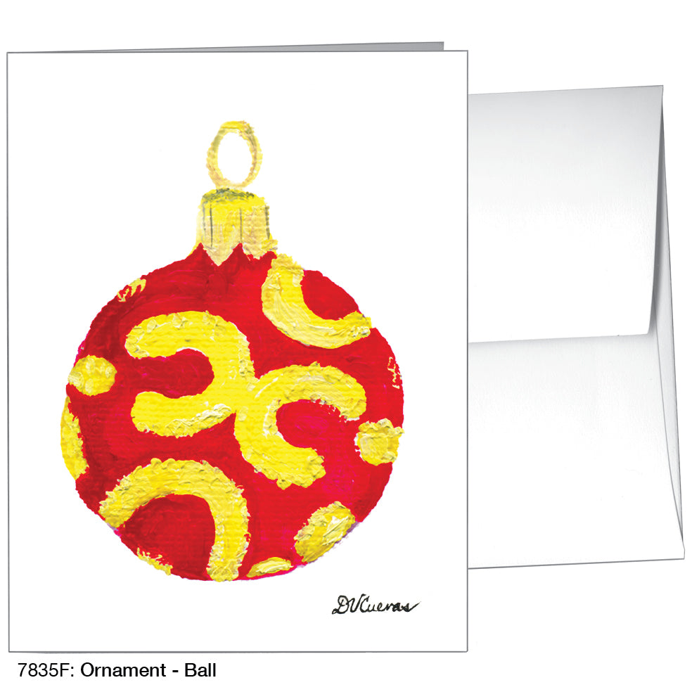 Ornament - Ball, Greeting Card (7835F)