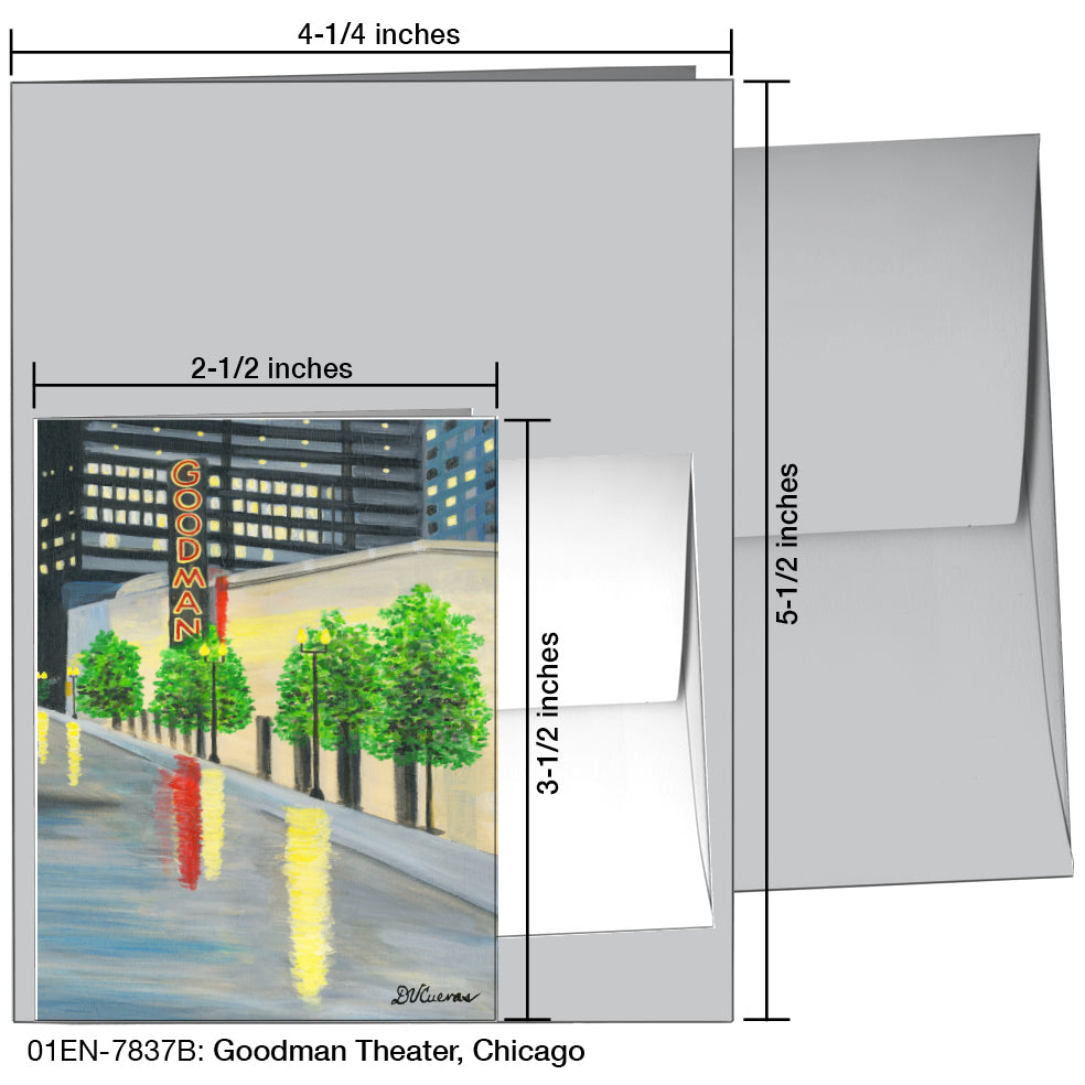 Goodman Theater, Chicago, Greeting Card (7837B)